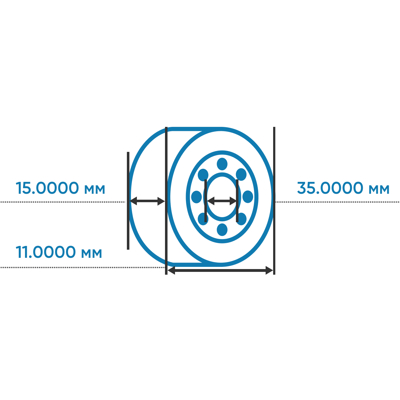 Высокотемпературный подшипник 6202 BHTS ZZ C4 200°-250°