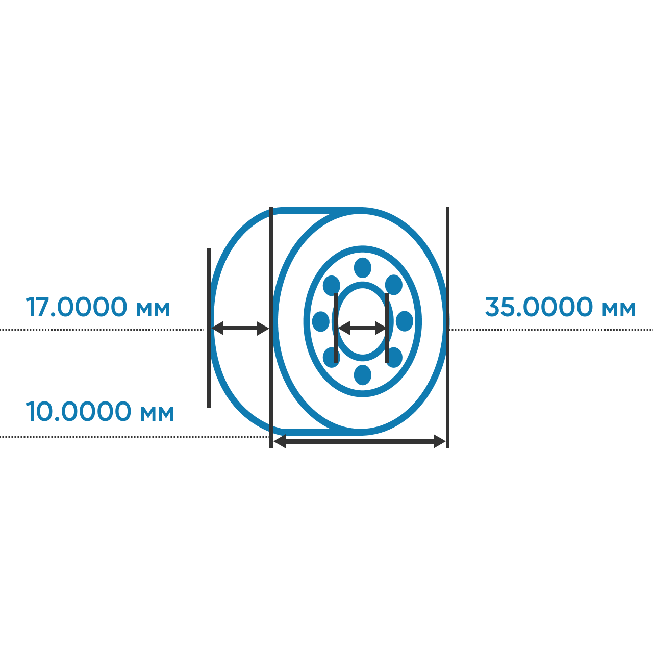 Высокотемпературный подшипник 6003 BHTS ZZ C4 200°-250°