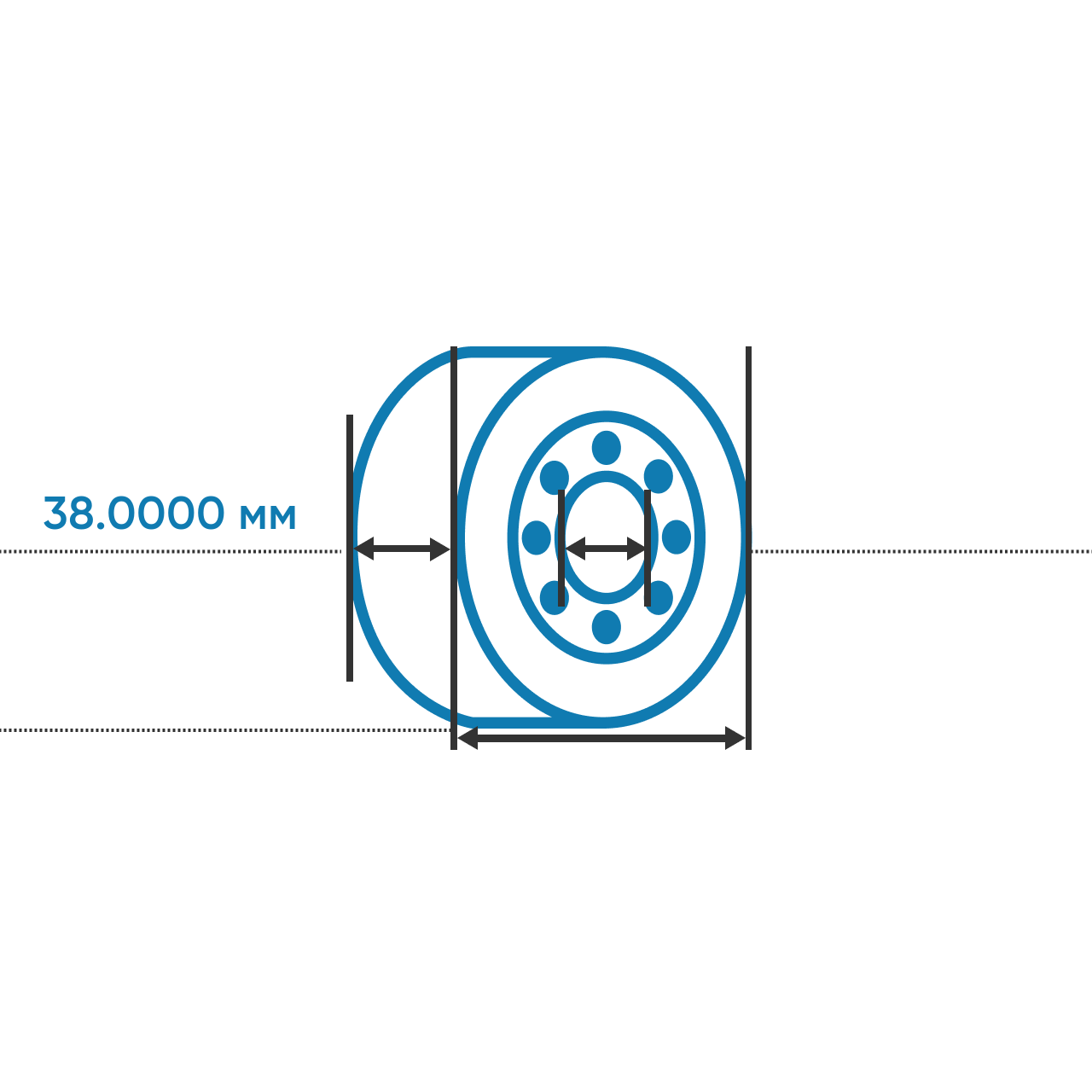 Flanged housing unit PCCJ40