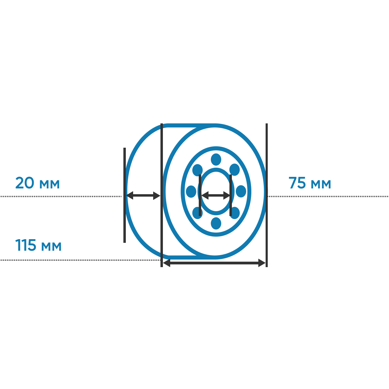 Высокотемпературный подшипник 6015 BHTS 2RS C4 VT 220° BA 55 BECO