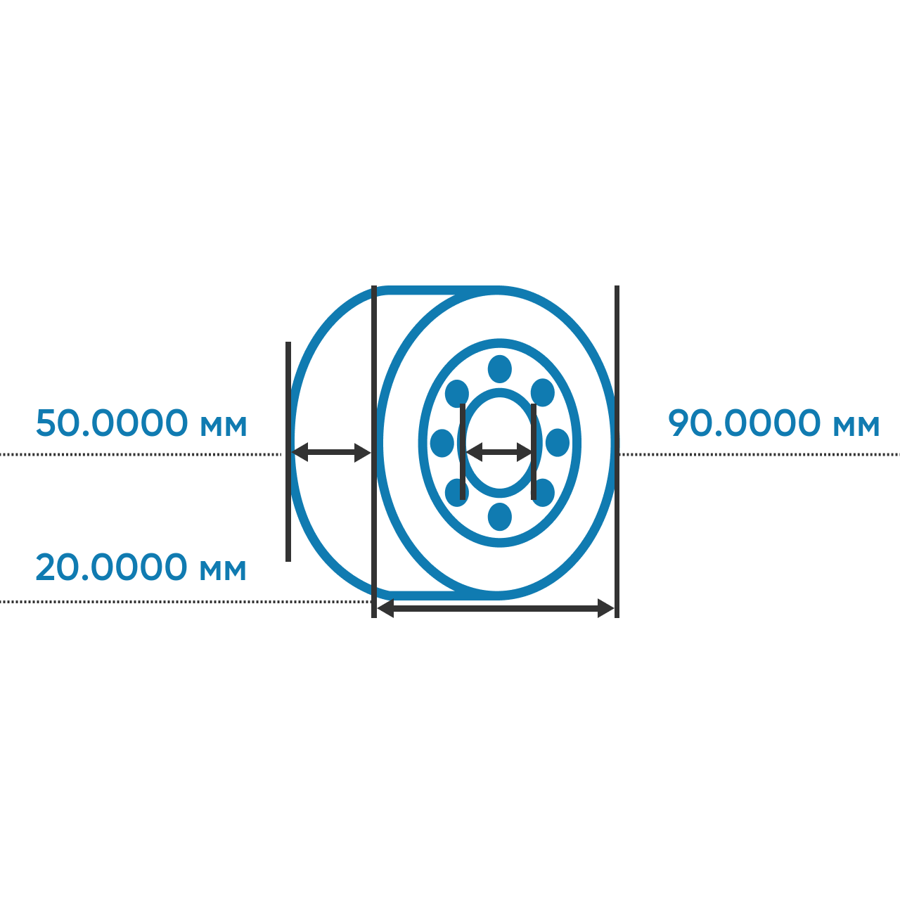 Высокотемпературный подшипник 6210 BHTS 330°