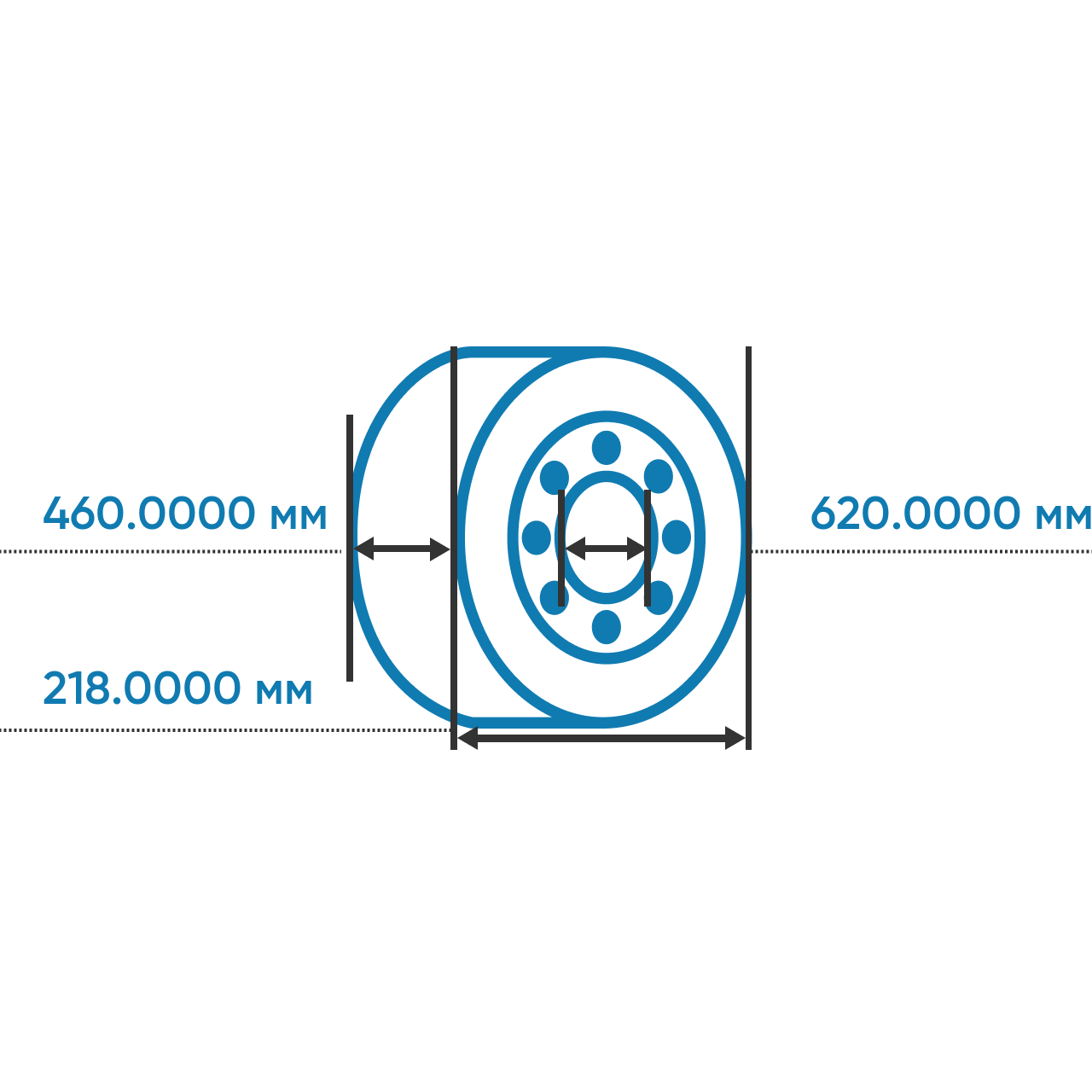 Сферический шарнирный подшипник GE460-DO-2RS4