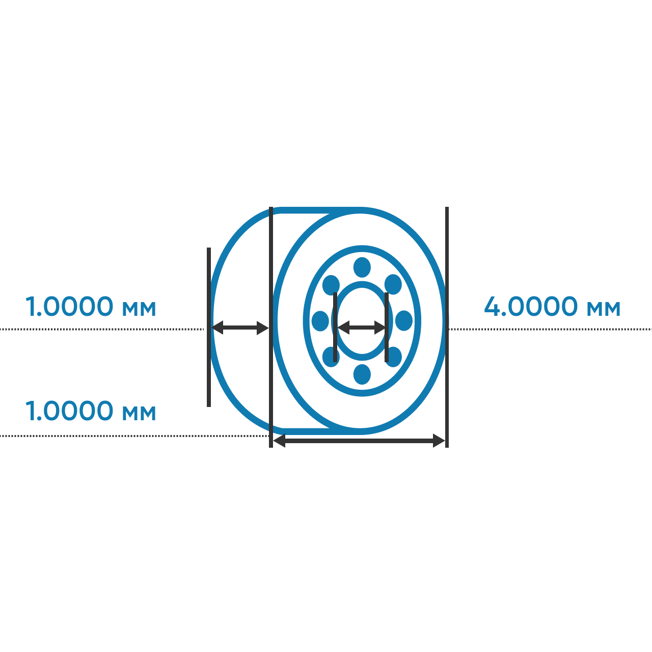 Подшипник шариковый радиальный однорядный 4-60061