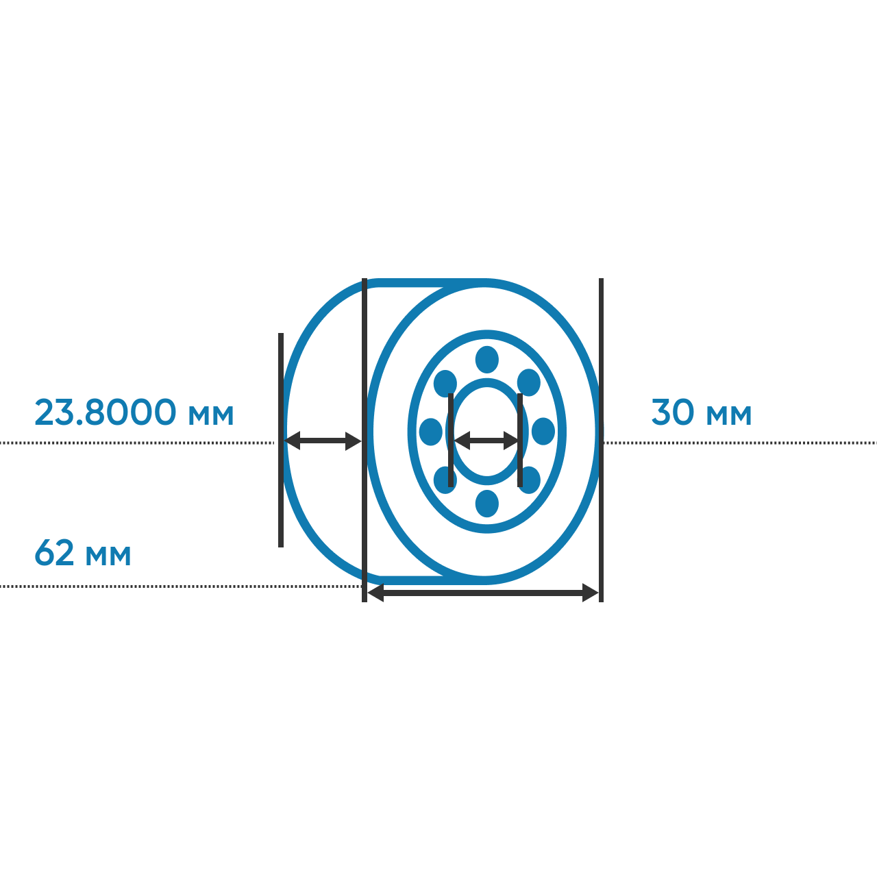 Подшипник 3206 A SKF