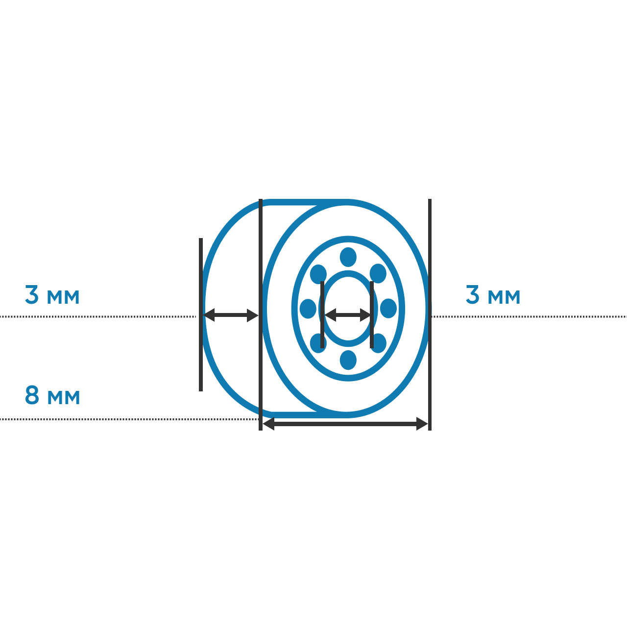 Высокотемпературный подшипник 613/3 BHT 320°-350° BECO