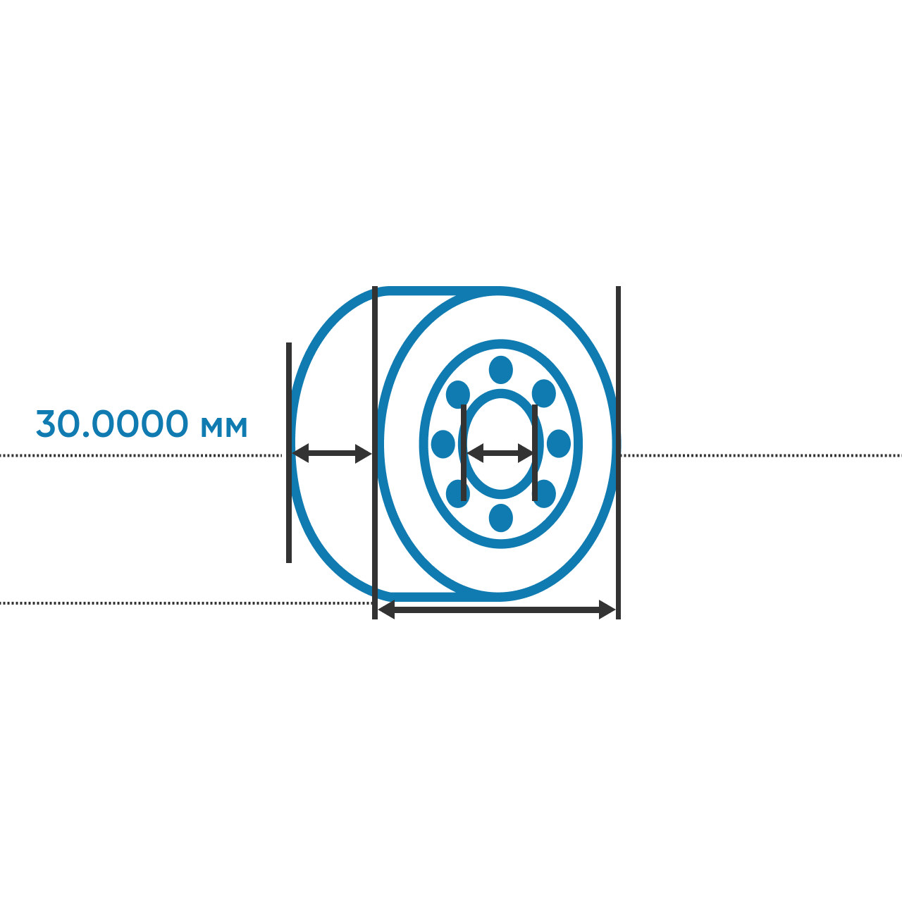 Flanged housing unit PCCJ25